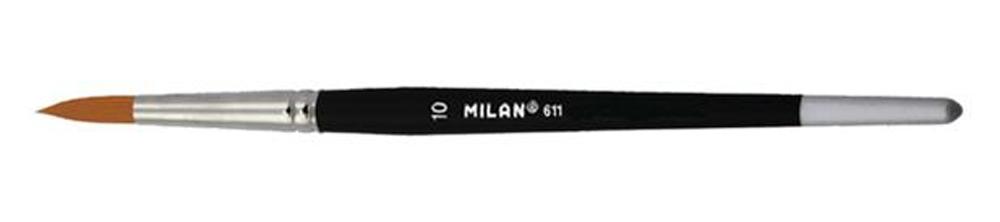 MILAN PINCEL REDONDO PELO SINTÉTICO MANGO CORTO SERIE 611
