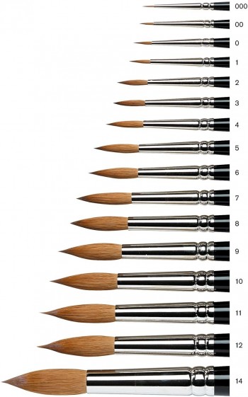 WINSOR & NEWTON PINCEL MARTA KOLINSKY SERIE 7 PUNTA REDONDA