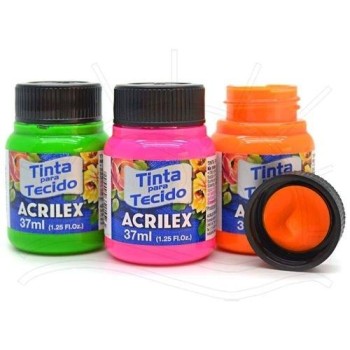 ACRILEX PINTURA DE TELA 37 ML FLUORESCENTE