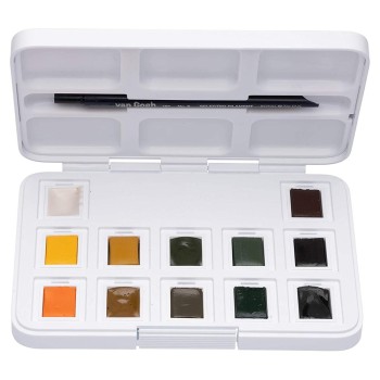 VAN GOGH CAJA 12 ACUARELAS TONOS NATURAL