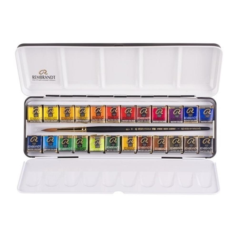 REMBRANDT CAJA METÁLICA 24 ACUARELAS