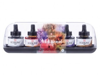 TALENS ECOLINE SET ACUARELA LÍQUIDA 5x30ML COLORES ADICIONALES