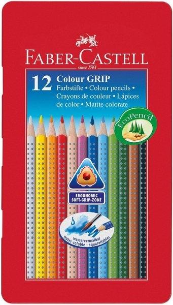 FABER-CASTELL CAJA 12 LÁPICES ACUARELABLES COLOUR GRIP 2001