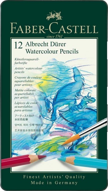 FABER-CASTELL CAJA METÁLICA 12 LÁPICES ACUARELABLES ALBRECHT DÜRER