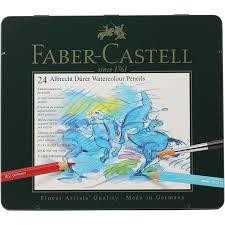FABER-CASTELL CAJA METÁLICA 24 LÁPICES ACUARELABLES