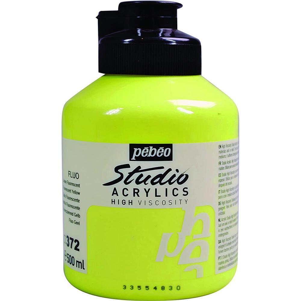 PEBEO ACRÍLICO STUDIO FLUORESCENTES 500 ML