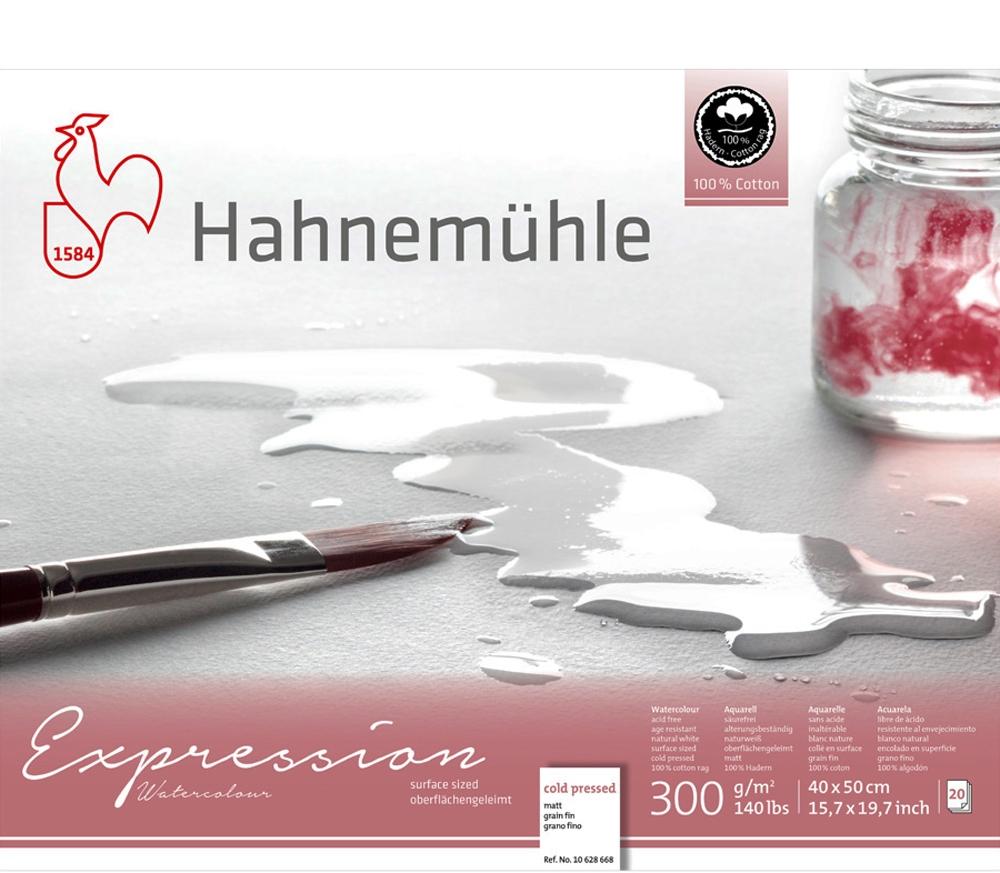 HAHNEMÜHLE BLOC PAPEL DE ACUARELA EXPRESSION - GRANO FINO 300G 20 HOJAS