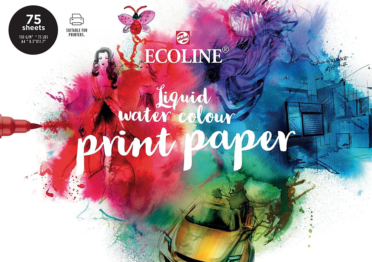 TALENS ECOLINE PAPEL 12 HOJAS 24 x 32 CM 290 G/M2