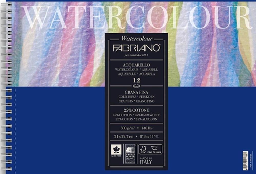 FABRIANO BLOC ACUARELA GRANO FINO 300 GR.