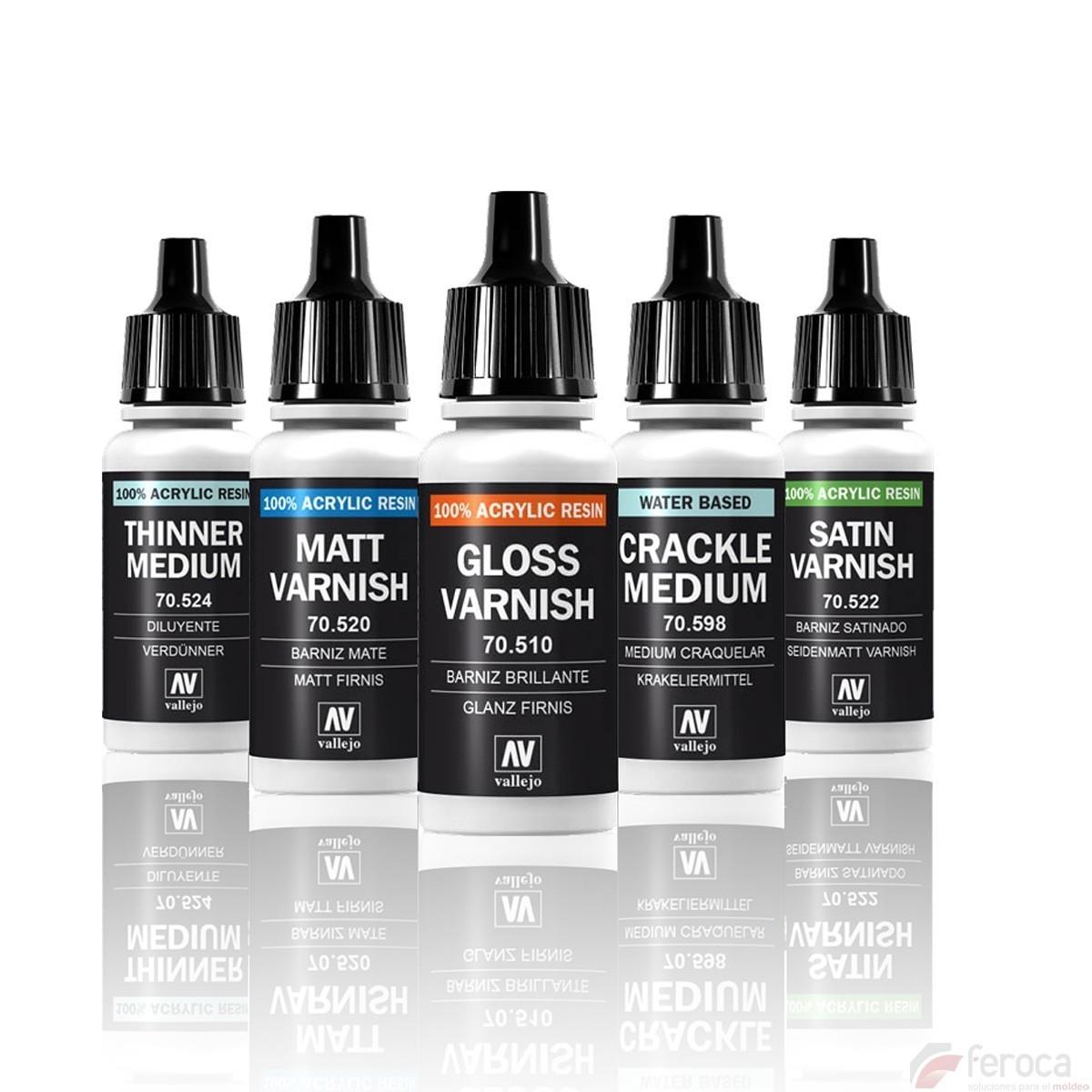VALLEJO MEDIUMS Y BARNICES 17 ML