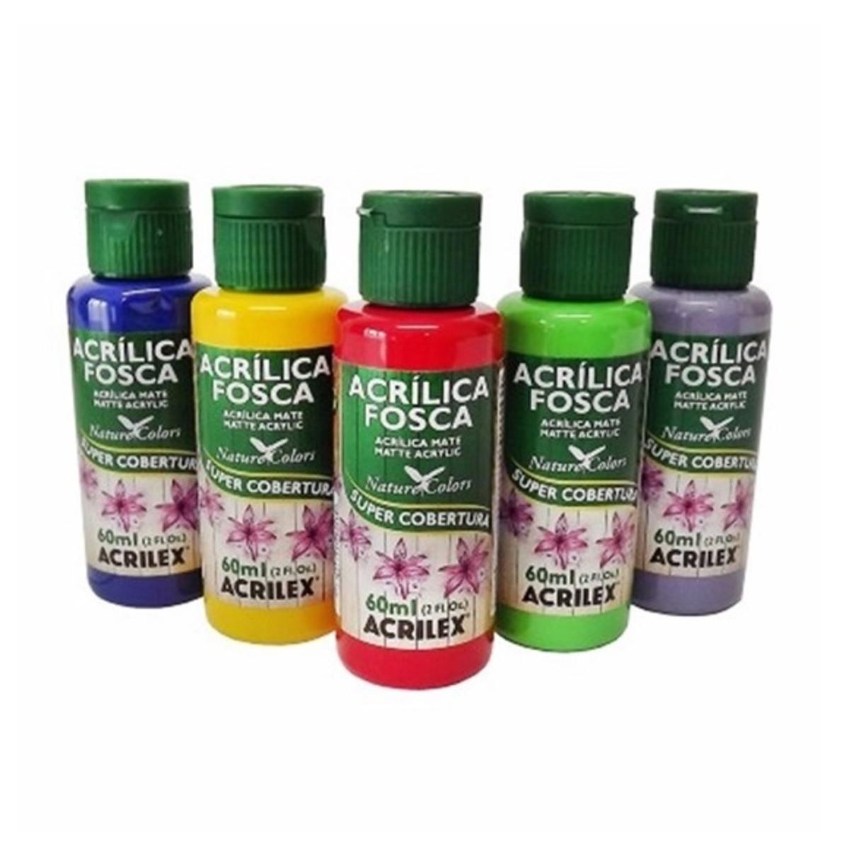 ACRILEX ACRÍLICA COLORES MATE 60 ML ( FOSCA )