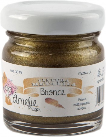 AMELIE PRAGER PINTURA METÁLICA BRONCE 30 ML