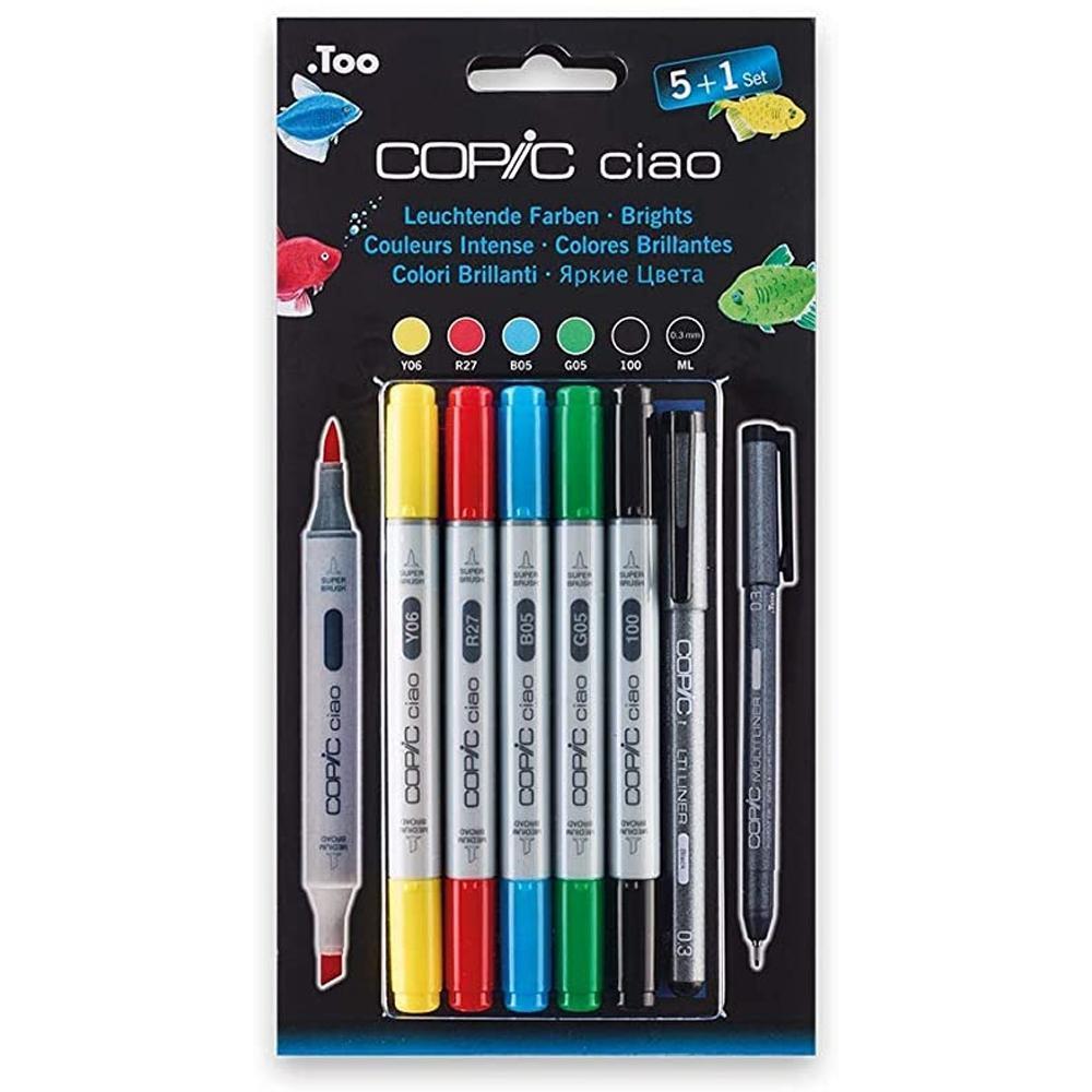 COPIC CIAO SET DE 5+1 ROTULADORES