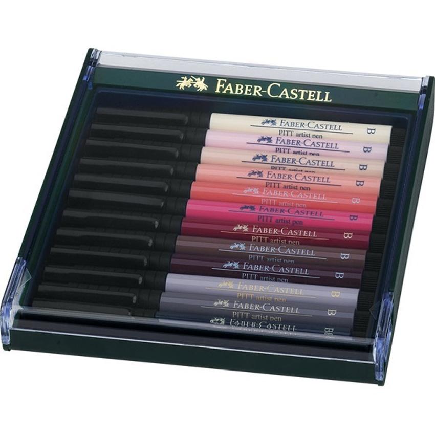 FABER-CASTELL ESTUCHE DE 12 ROTULADORES PITT ARTIST PEN
