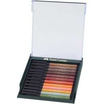 FABER-CASTELL ESTUCHE DE 12 ROTULADORES PITT ARTIST PEN
