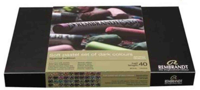 REMBRANDT CAJA 40 1/2 CERAS PASTEL COLORES OSCUROS
