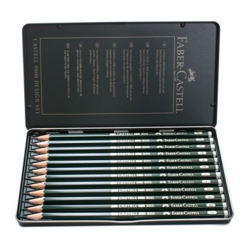 FABER-CASTELL SET METÁLICO 12 LÁPICES DE GRAFITO ART SET