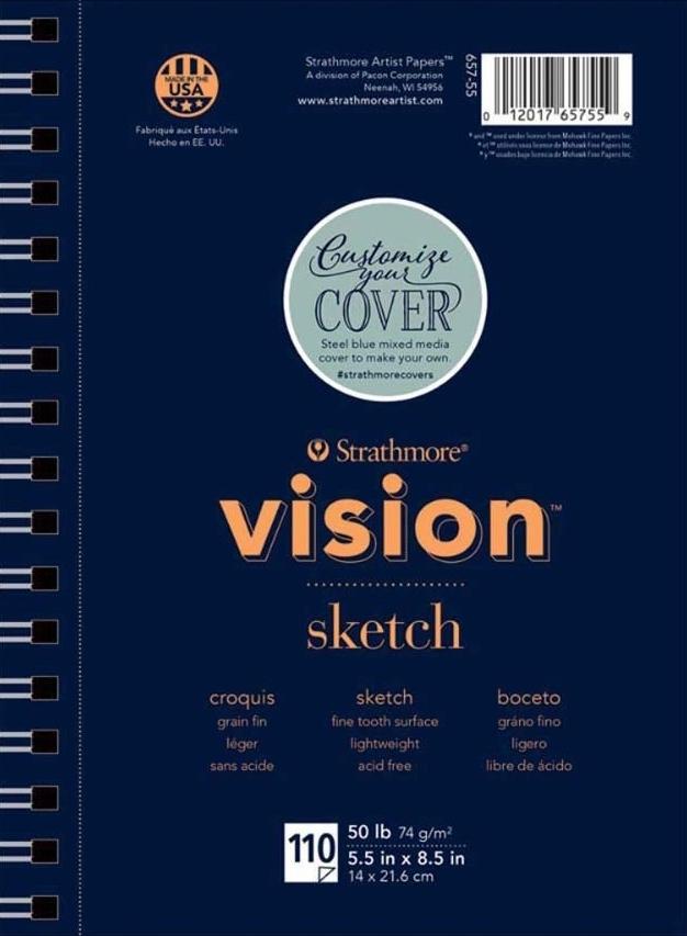 STRATHMORE BLOC DE BOCETOS VISION 110 HOJAS 74 G/M2