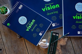 STRATHMORE BLOC PAPEL DIBUJO VISION 65 HOJAS 104 G/M2