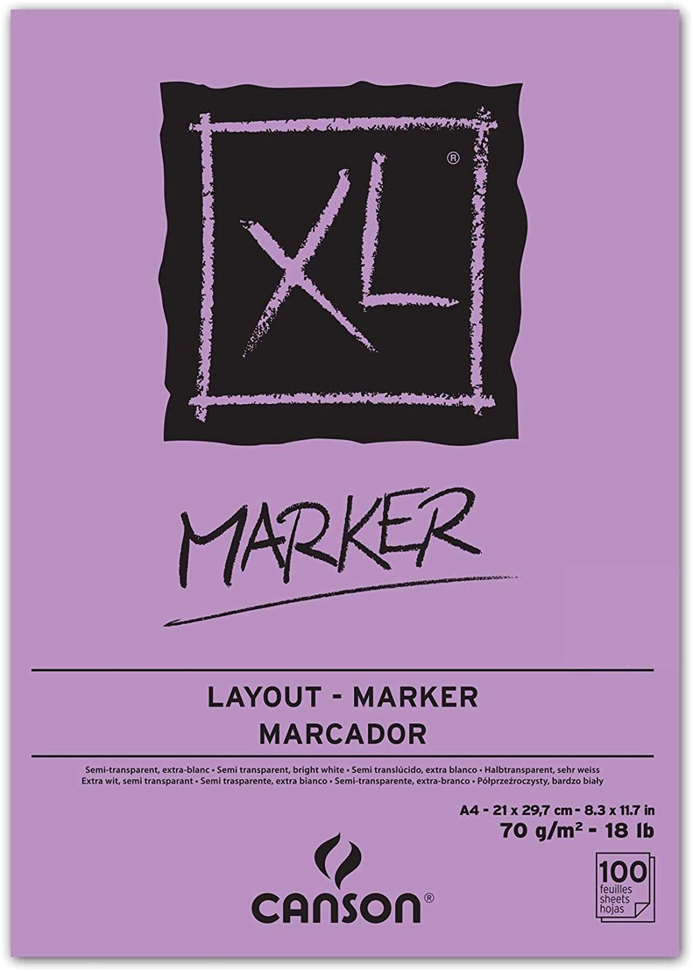 CANSON BLOC XL MARKER 100 HOJAS 70G/M2
