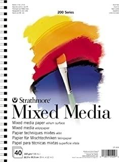 STRATHMORE BLOC MIXED MEDIA TÉCNICAS MIXTAS 40 HOJAS 23 x 30,5 CM