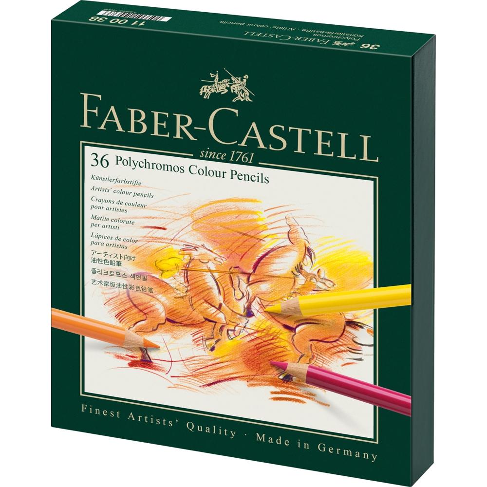 FABER-CASTELL ESTUCHE DE PIEL 36 LÁPICES POLYCHROMOS