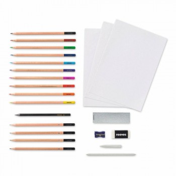 REEVES SET COMPLETO DE DIBUJO 23 PIEZAS