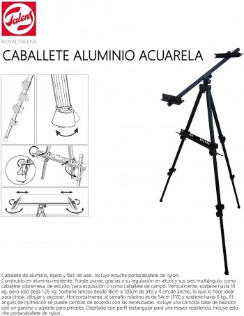 TALENS CABALLETE ALUMINIO ACUARELA