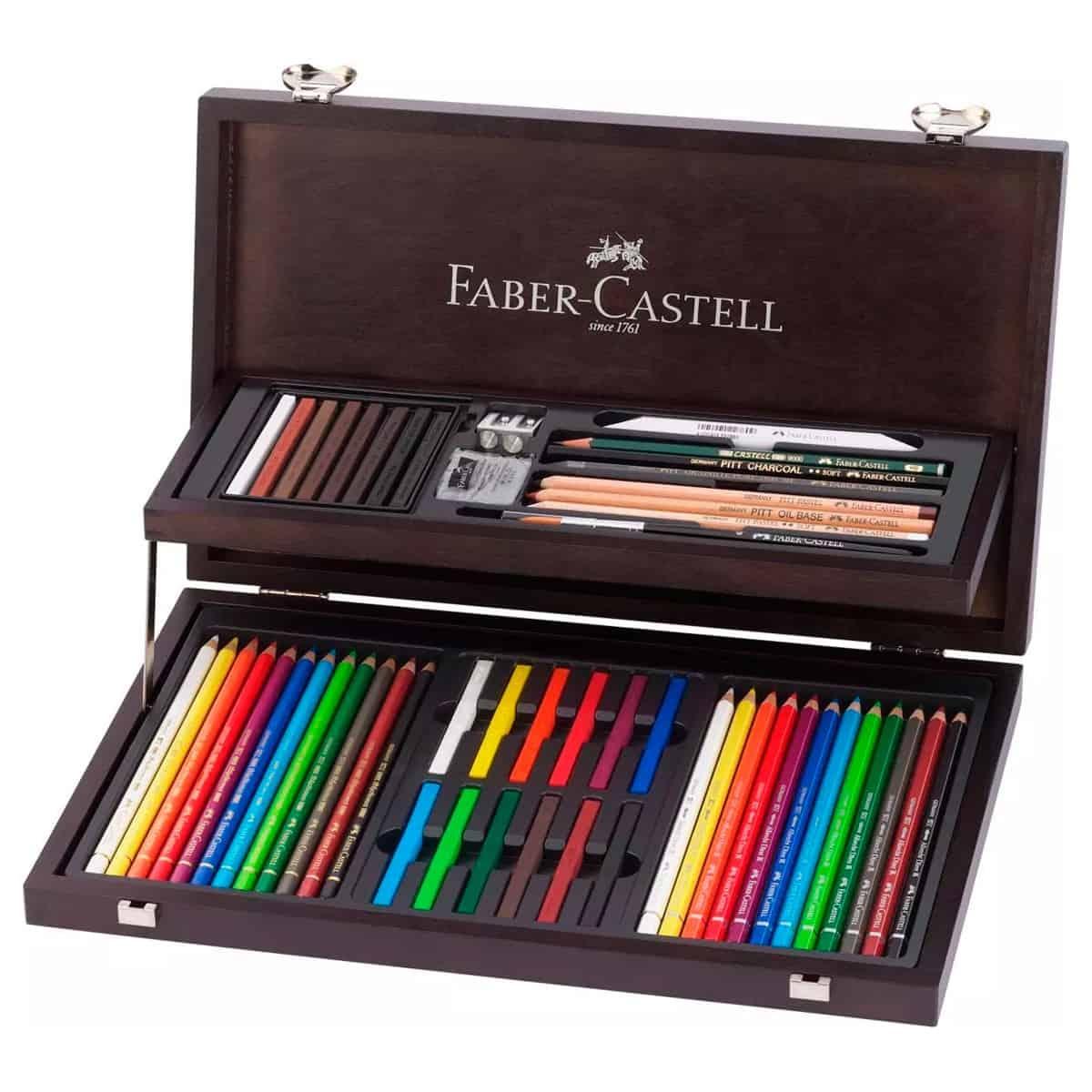 FABER-CASTELL CAJA  ART GRAPHIC NOBLE MADERA