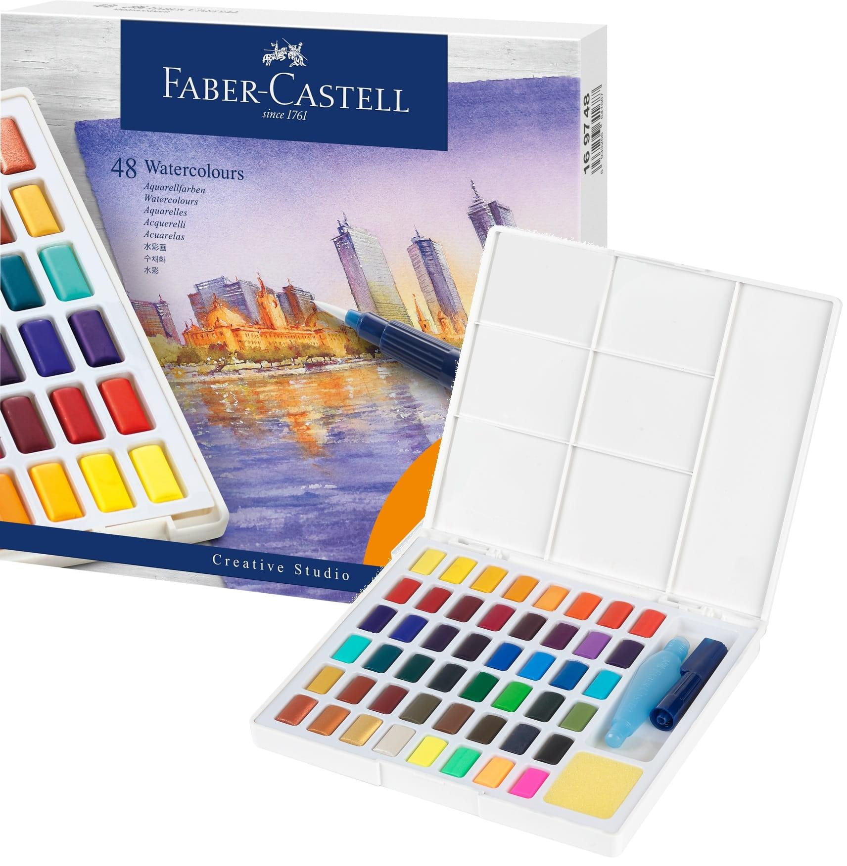 FABER-CASTELL CAJA ACUARELAS 48 UNIDS.