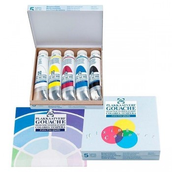 TALENS TÉMPERAS GOUACHE CAJA CARTÓN 5 TUBOS 20 ML