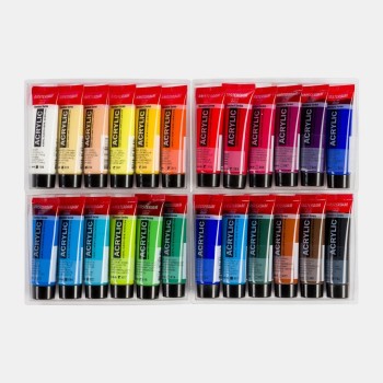 AMSTERDAM SET ACRÍLICOS TUBO 24 X 20ML