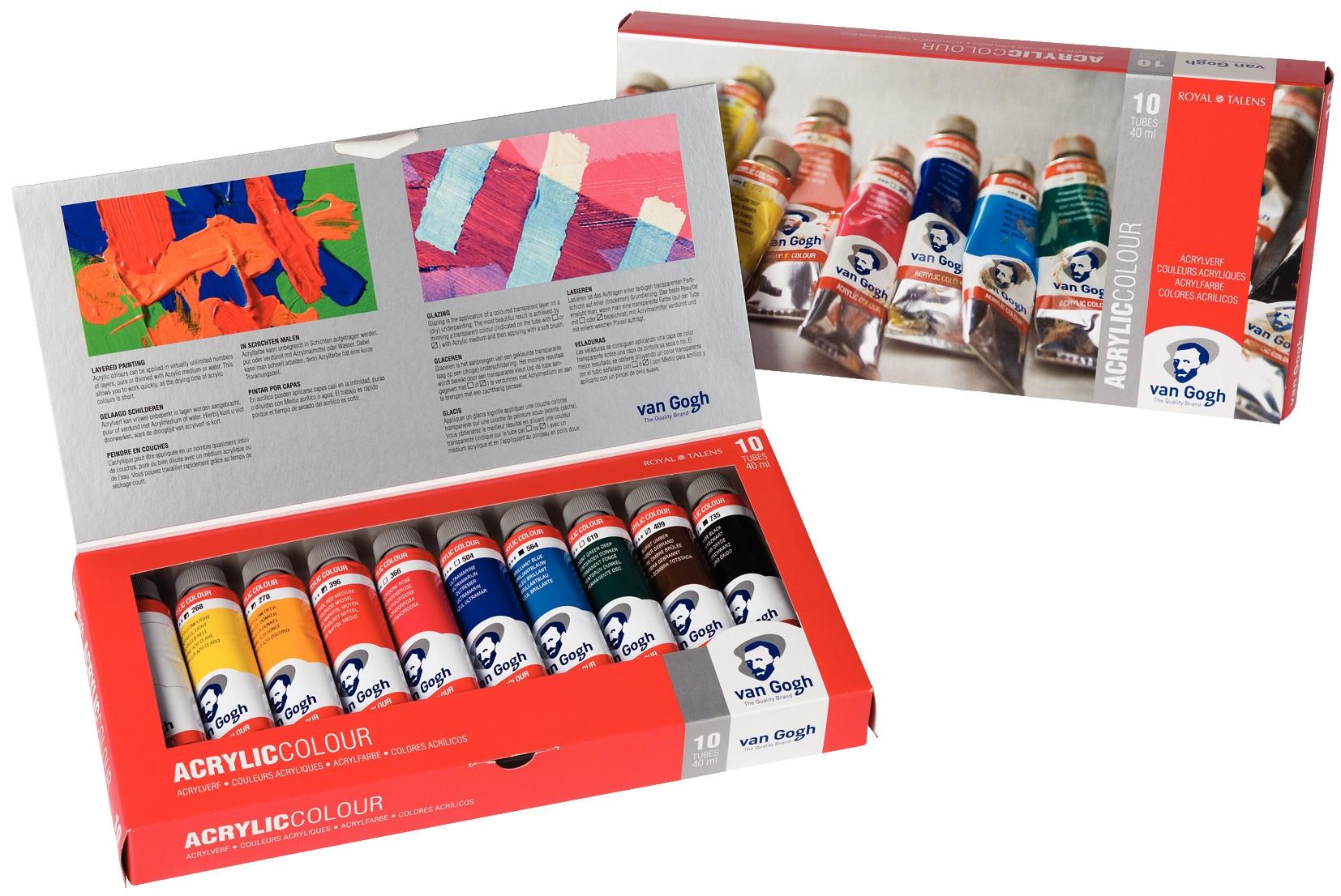 VAN GOGH ACRYLICS SET 10 TUBOS DE 40 ML