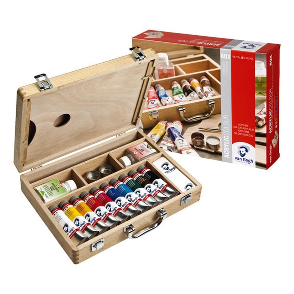 VAN GOGH ACRÍLICO BÁSICO CAJA DE MADERA