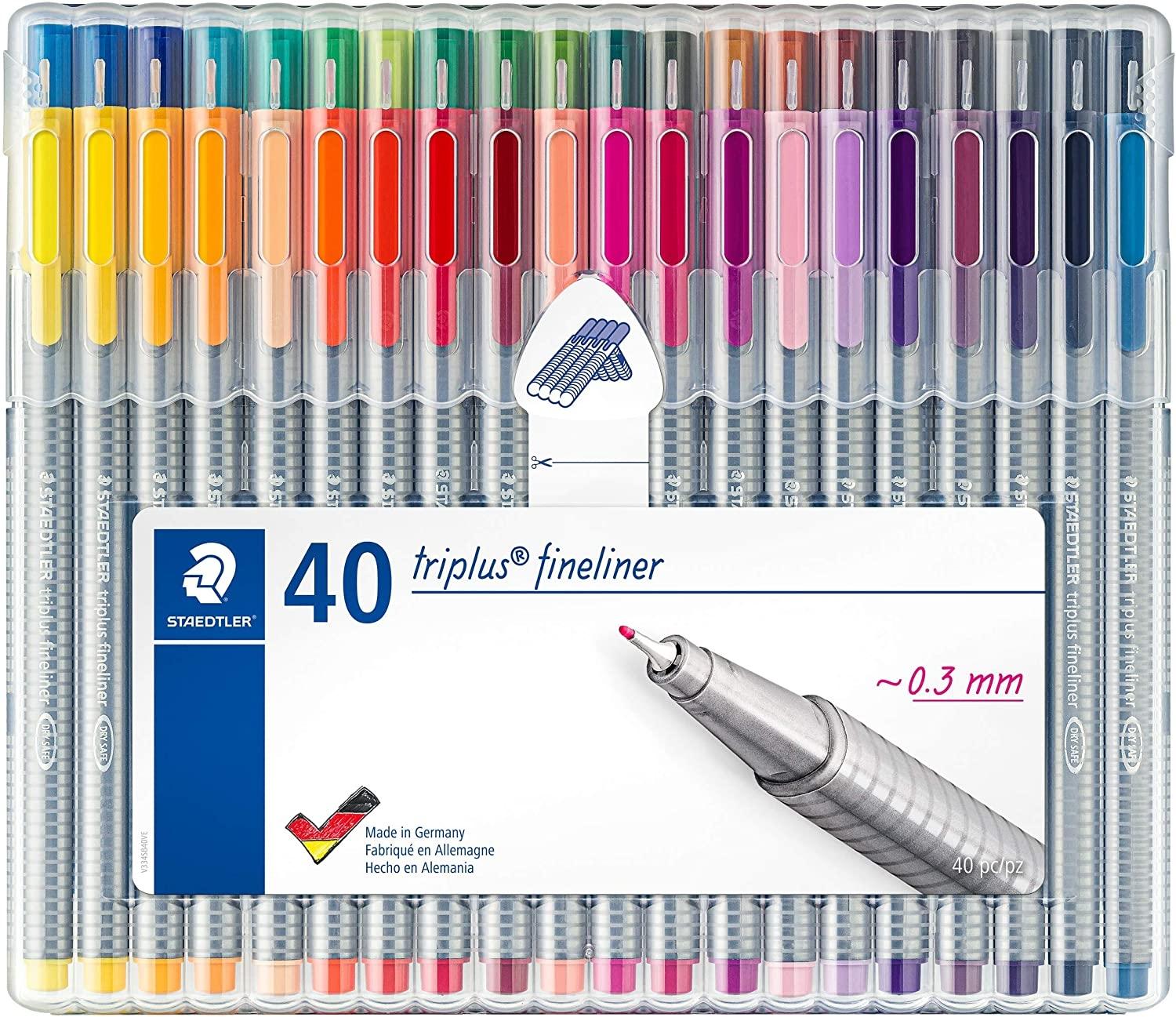 STAEDTLER ROTULADOR FINELINER TRIPLUS 0,3MM SET 40 UDS