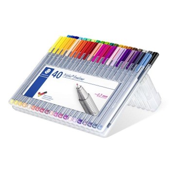 STAEDTLER ROTULADOR FINELINER TRIPLUS 0,3MM SET 40 UDS