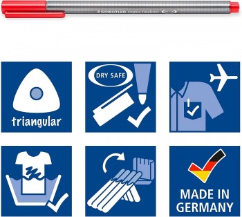 STEADTLER ESTUCHE ROTULADOR FINELINER TRIPLUS 10 UDS
