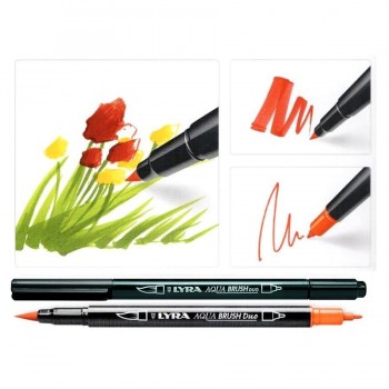 LYRA AQUA BRUSH DUO ROTULADOR ACUARELABLE DOBLE PUNTA (FINA Y PINCEL)