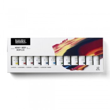 LIQUITEX SET ACRÍLICO CLÁSICO 12 X 59 ML HEAVY BODY