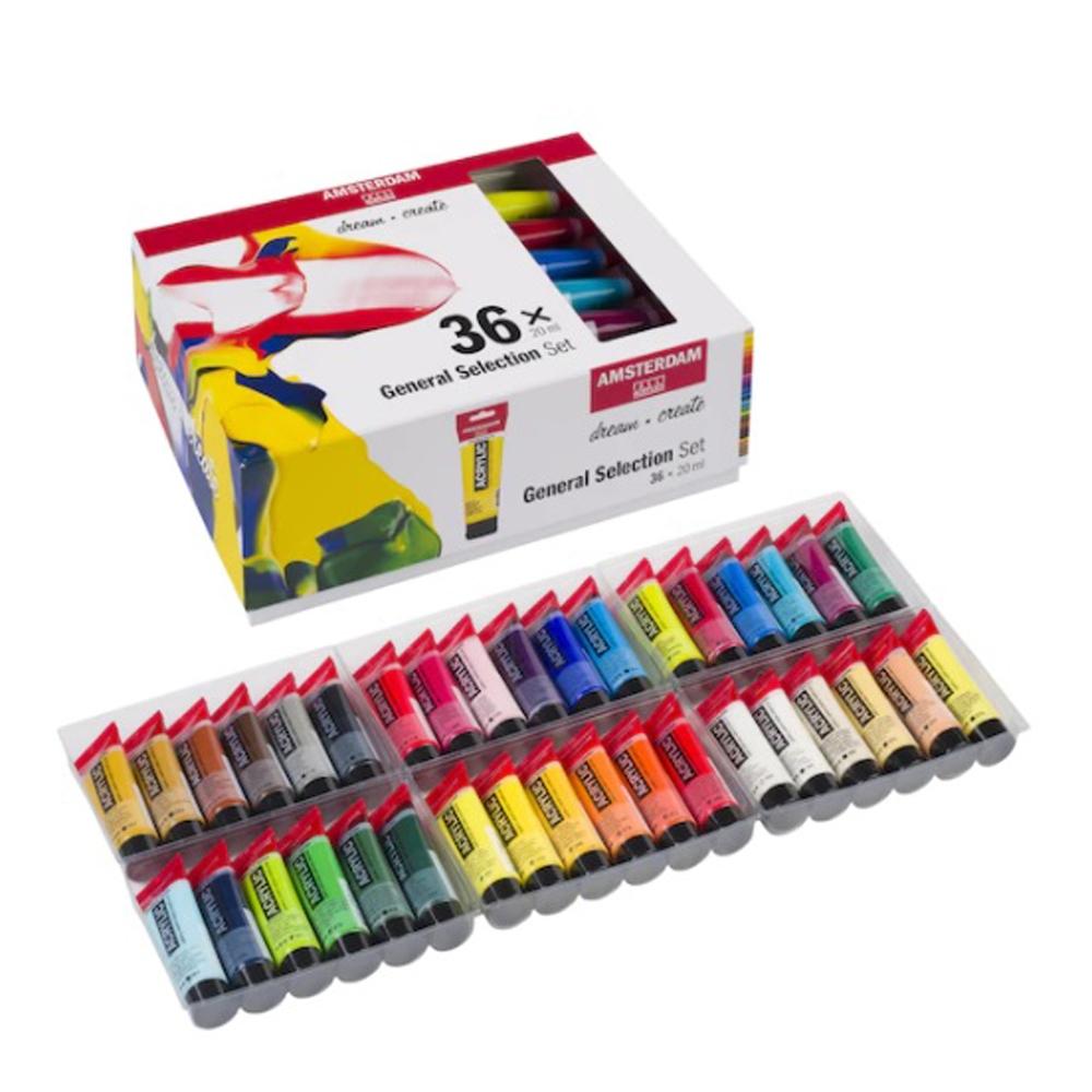 AMSTERDAM SET ACRÍLICO TUBO 36 X 20ML
