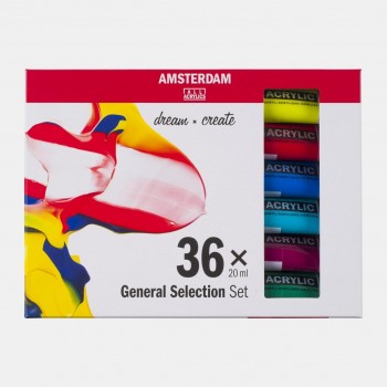 AMSTERDAM SET ACRÍLICO TUBO 36 X 20ML