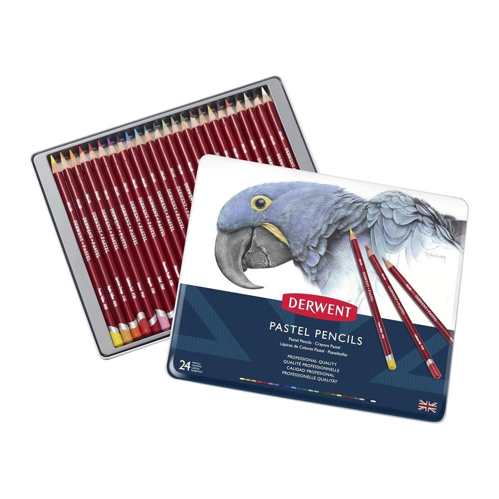 DERWENT LÁPIZ PASTEL SET CAJA METÁLICA