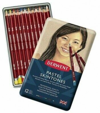 DERWENT LÁPIZ PASTEL SET CAJA METÁLICA