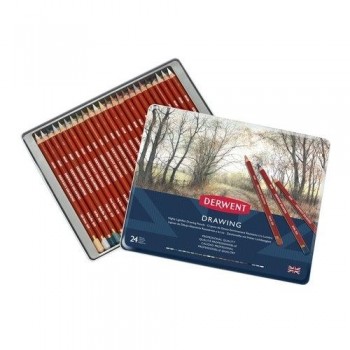 DERWENT SET CAJA METÁLICA LÁPICES DE DIBUJO (DRAWING PENCIL)