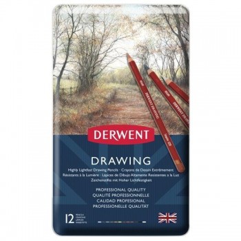 DERWENT SET CAJA METÁLICA LÁPICES DE DIBUJO (DRAWING PENCIL)
