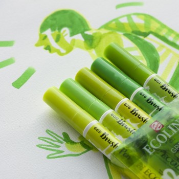 TALENS ECOLINE SET 5 BRUSH PEN