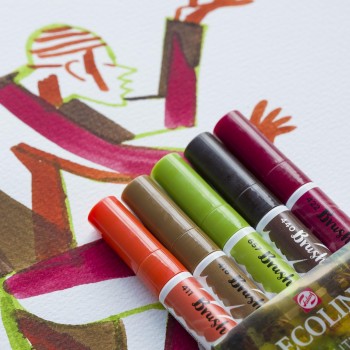 TALENS ECOLINE SET 5 BRUSH PEN