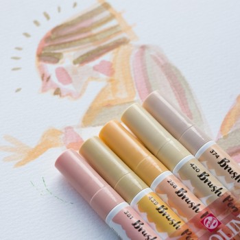 TALENS ECOLINE SET 5 BRUSH PEN