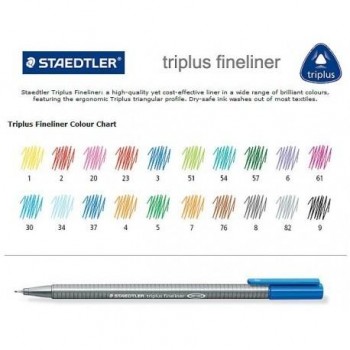 STAEDTLER ROTULADOR FINELINER TRIPLUS 0,3MM COLORES