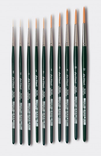 DA VINCI PINCEL SERIE 1270 NOVA FILETEADOR-PELO DORADO-MANGO VERDE